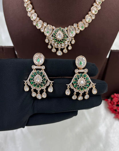 Picaso Moissanite Kundan Necklace