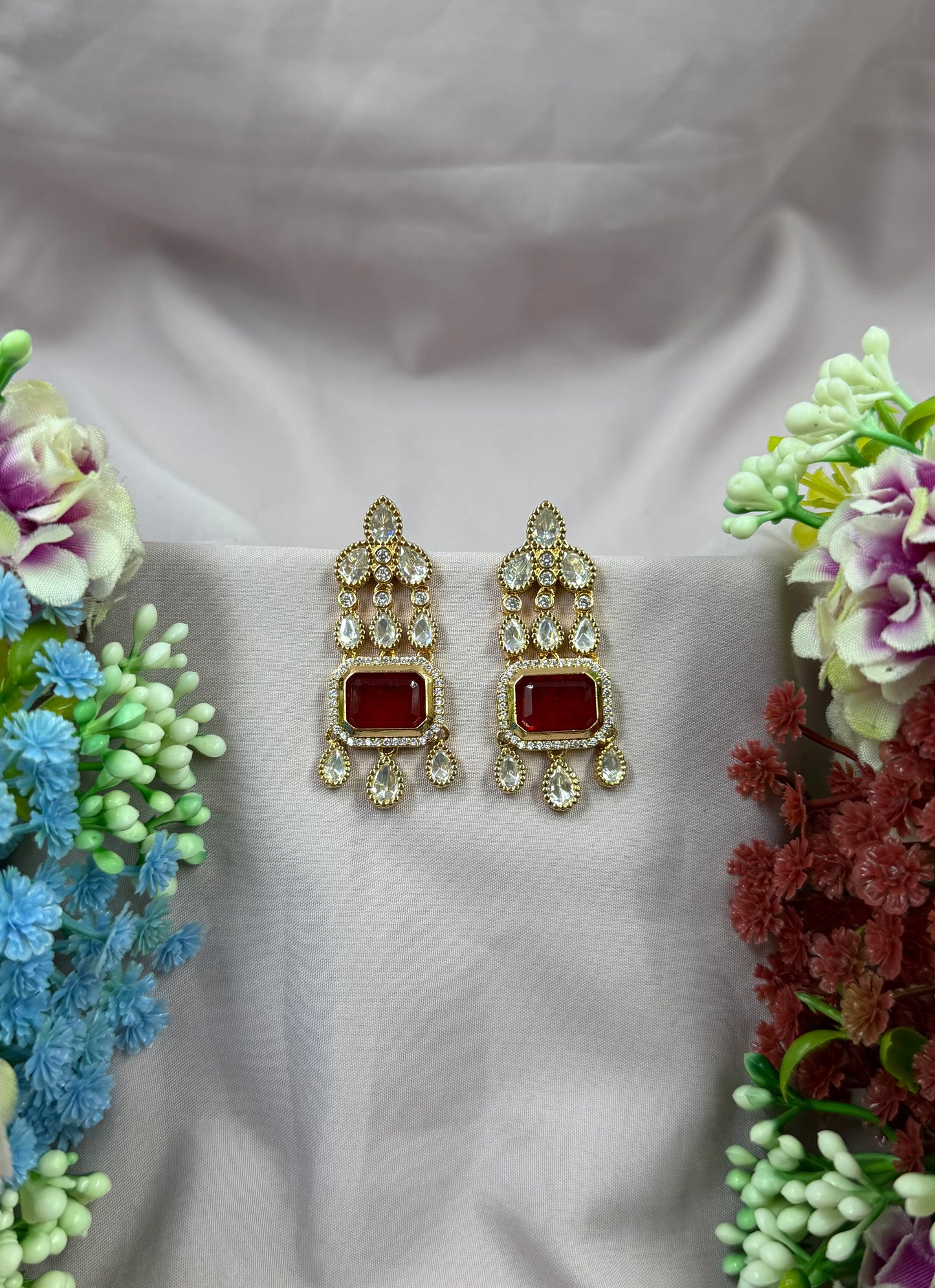 Radha Moissanite Earring