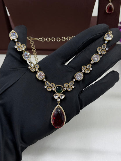 Pooja Victorian Delicate Necklace