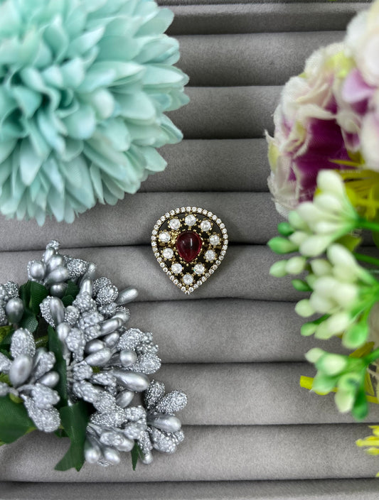 Kanak Victoria Moissanite Adjiustable Ring