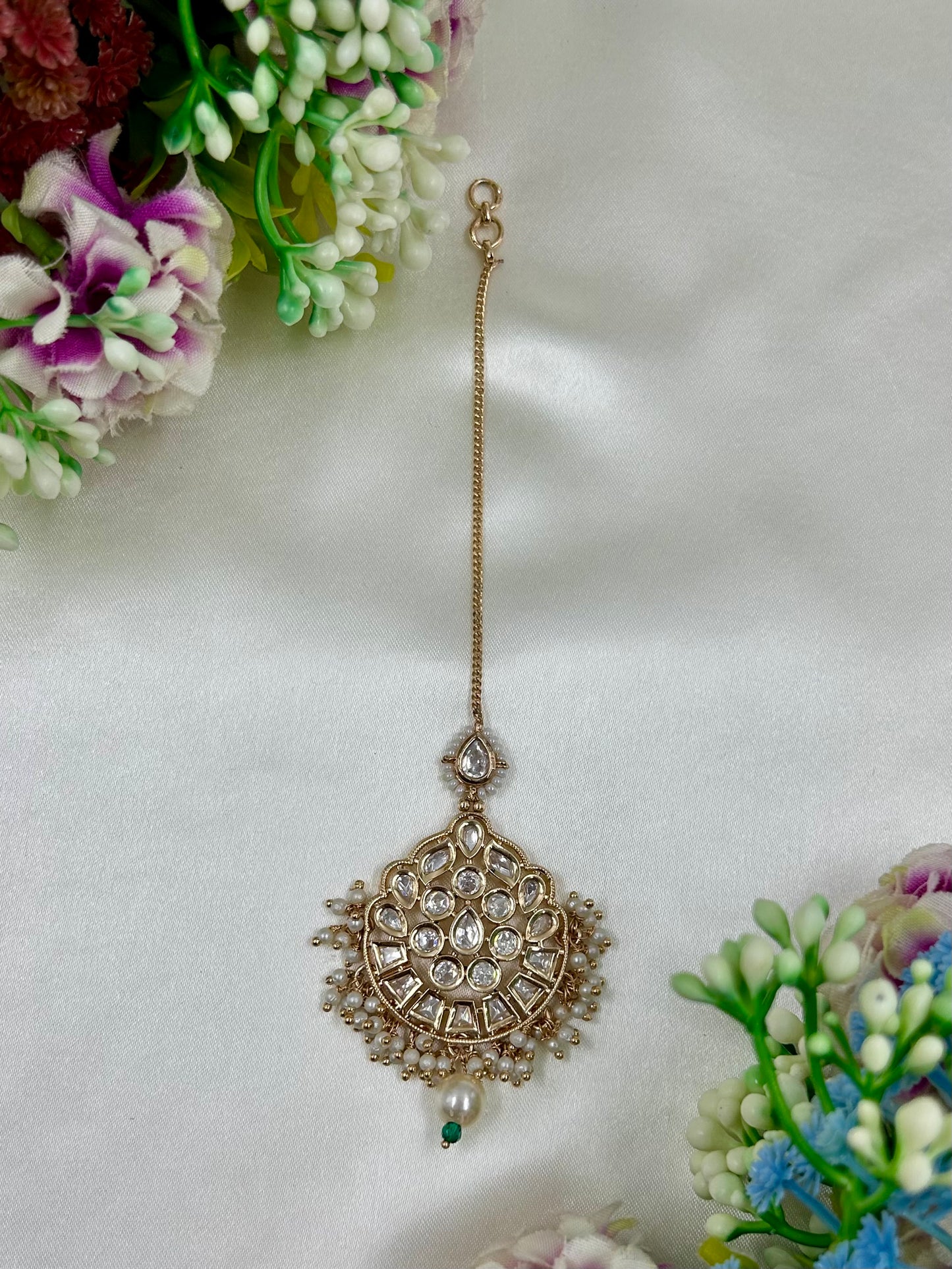 Rohini Moissanite Mang Tika