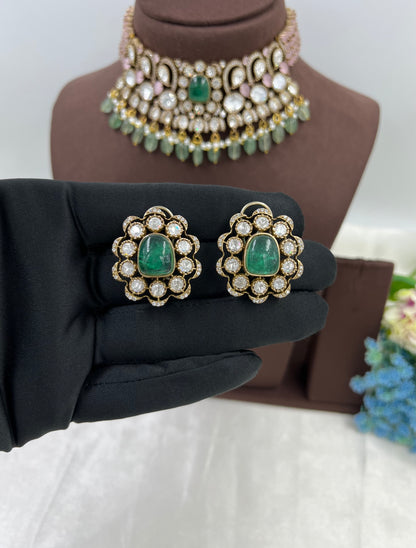 Soverian Polki Kundan Choker Necklace