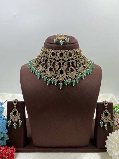 Rashmika Victorian Choker Necklace Set