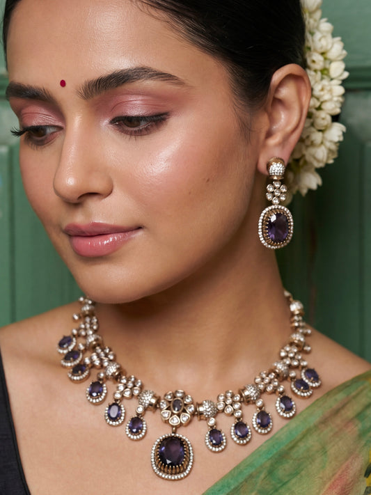 Zia Drop Victorian Necklace Set