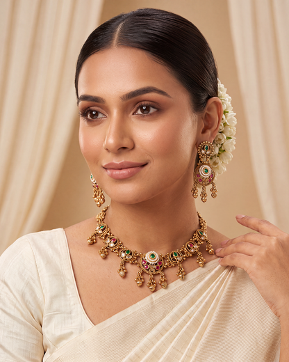 Nalini Heritage Delicate Necklace Set