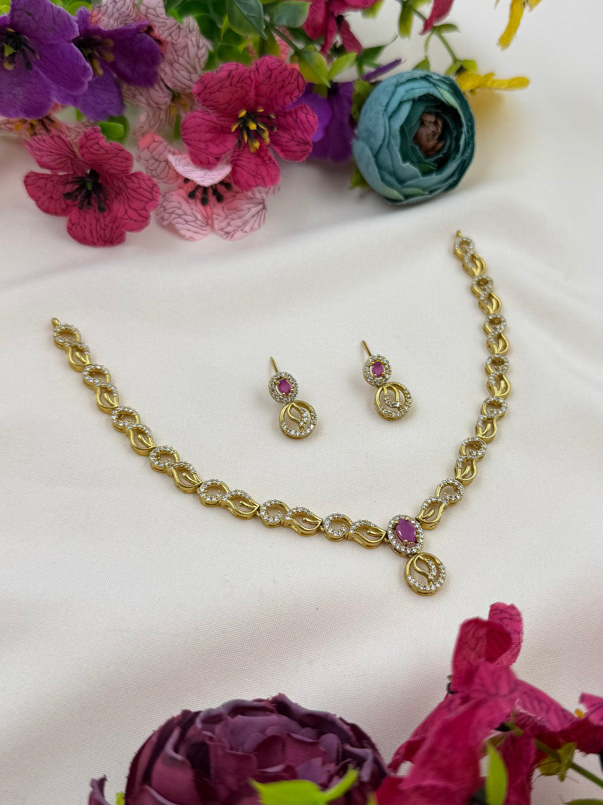 Poonam Traditional Delicate Necklace