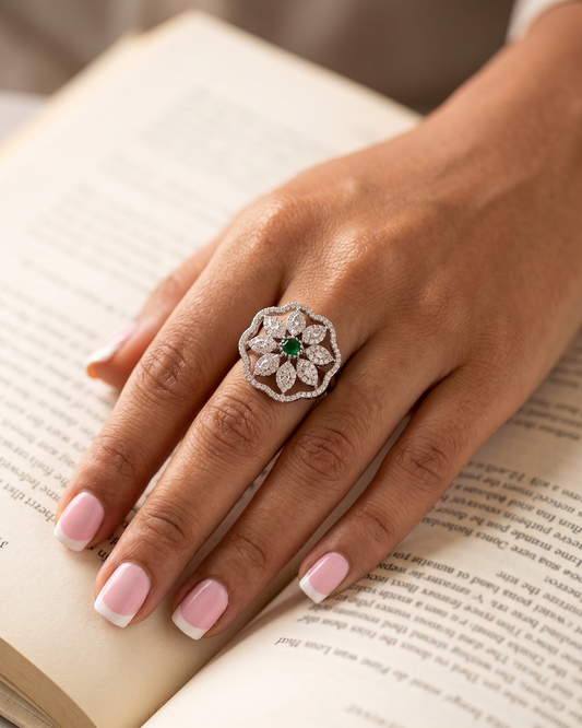 Juliee American Diamond Ring (Adjustable)