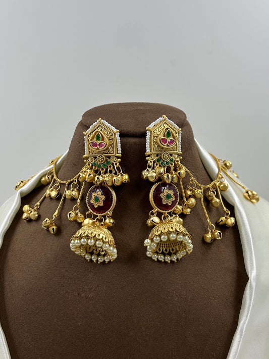 Dania Kashmiri Earing With Earchain