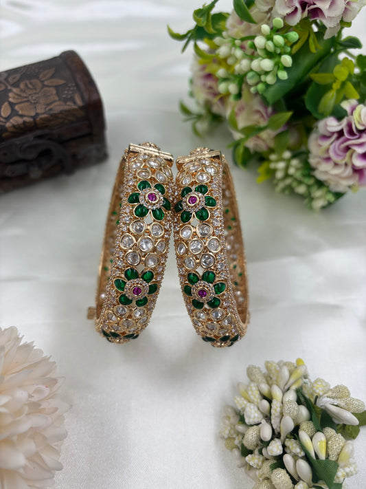Mehira Vriksha Moissanite Bangles