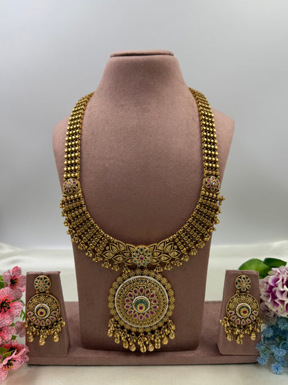 Gunika Premium Traditional Long Necklace Set