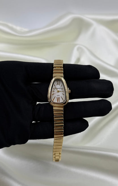 Nitya Gold Stainless Steel Watch (Adjustable)