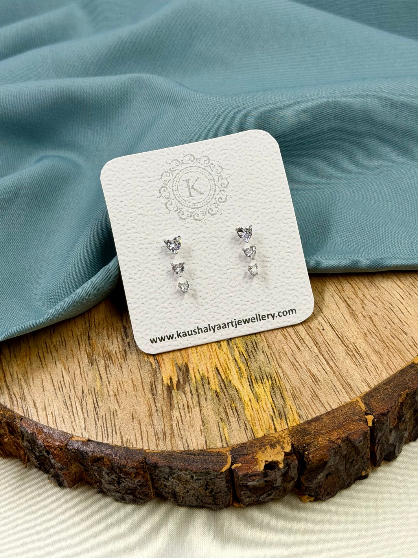 Heart-Shaped Cubic Zirconia Tops