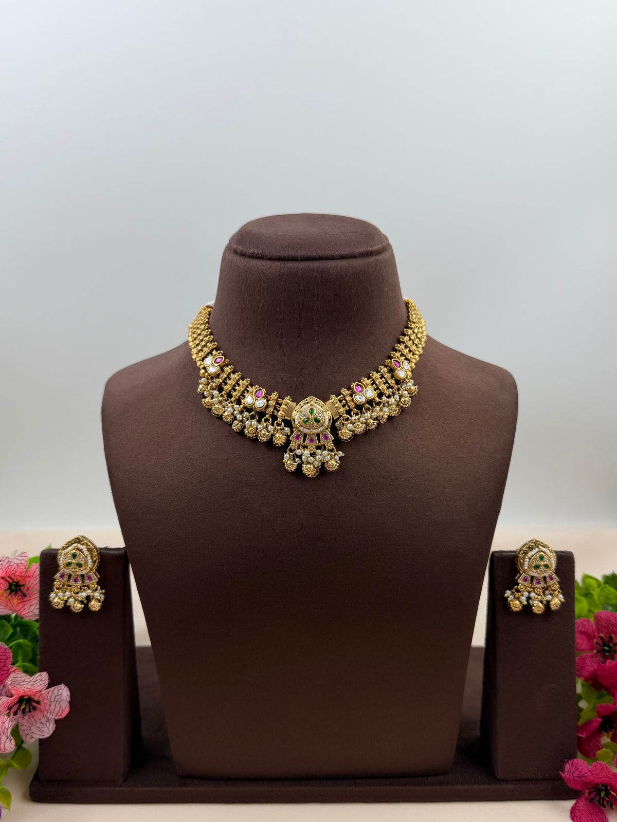 Meghavi Heritage Chorski Necklace Set