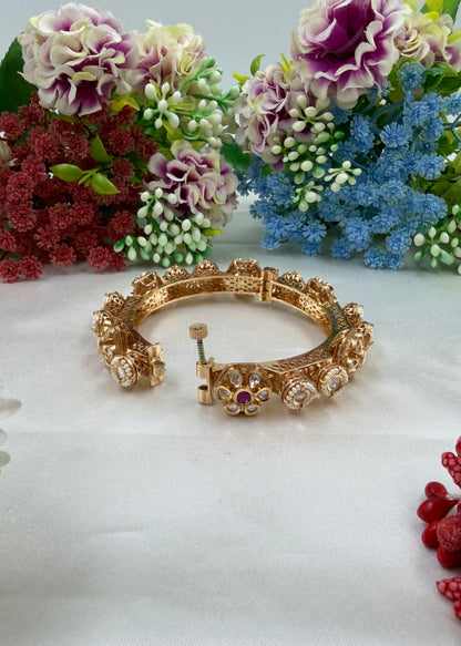 Neelam Moissanite Premium Bangles (Openable)