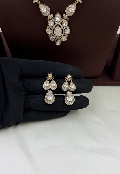 Chitra Victorian Moissanite Delicate Necklace