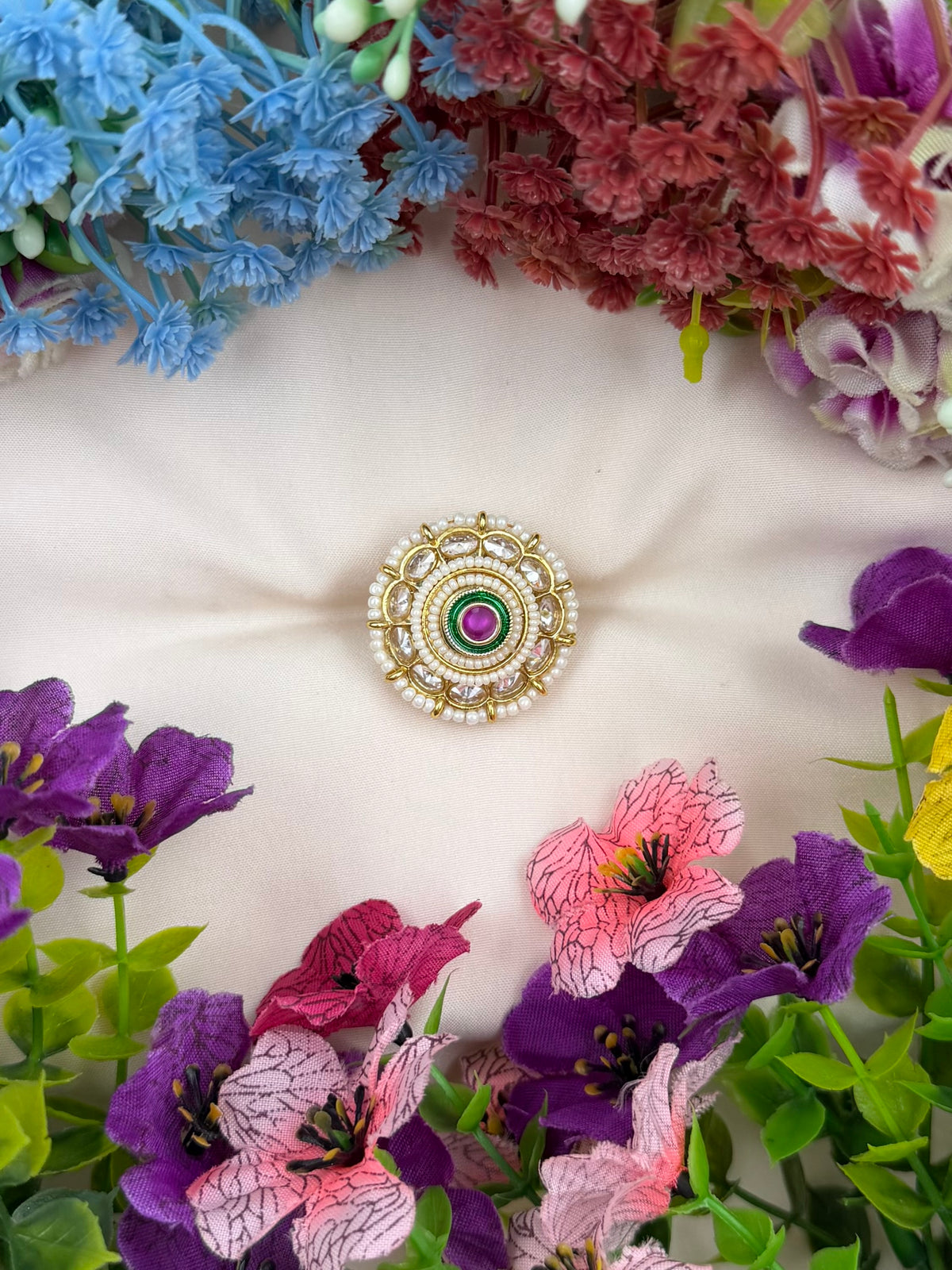 Rimjhim Traditional Ring (Adjustable)