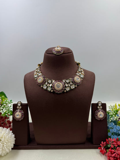 Sapphire Royal Multi Moissanite Necklace