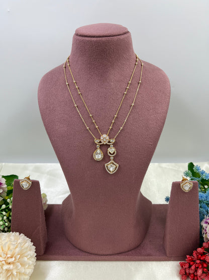 Regal Redance Premium Moissanite Chain Pendent