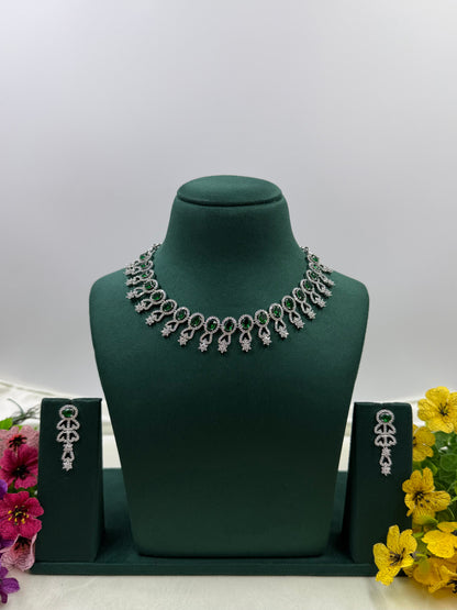 Hazel American Diamond Necklace