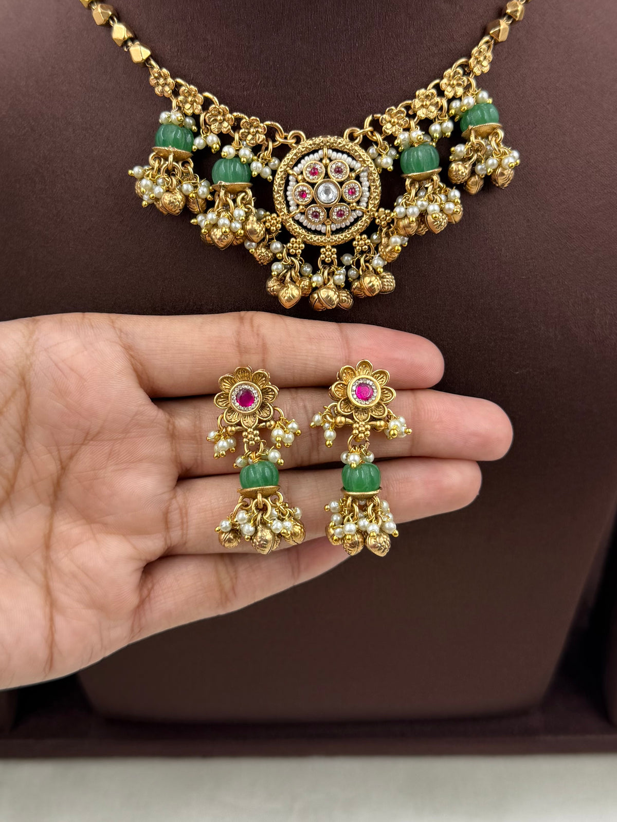 Isha Premium Chorski Necklace Set