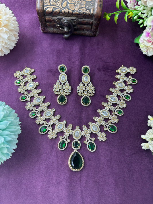 Era Regal Sparkle Victorian Necklace Set.