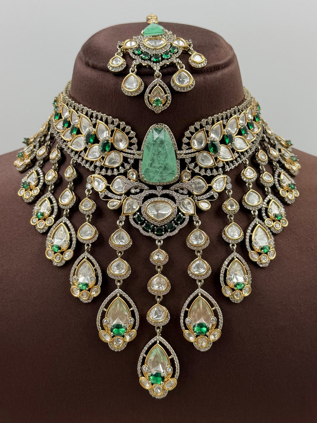 Anushka Premium Victorian Choker Necklace Set