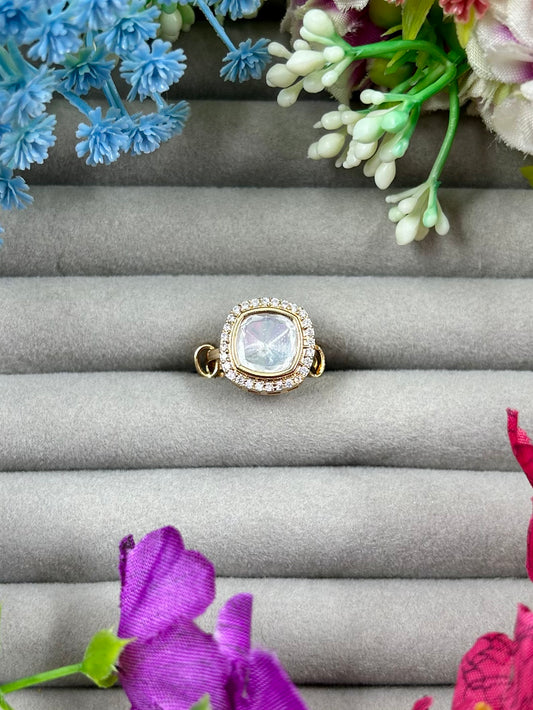 Rishika Moissanite Ring (Adjustable)