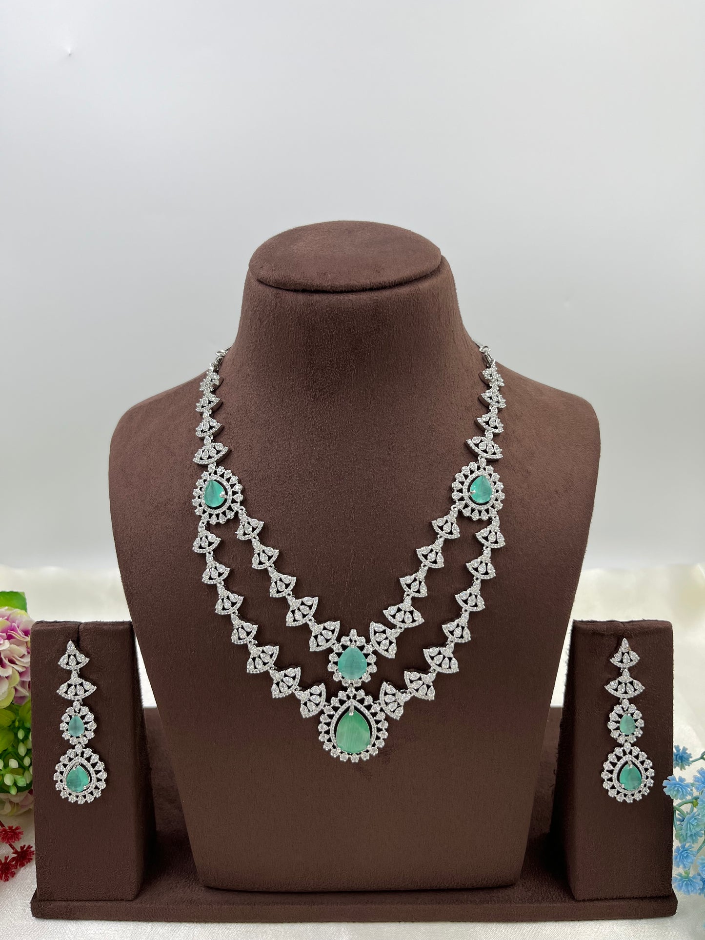 Sona double layer Necklace set
