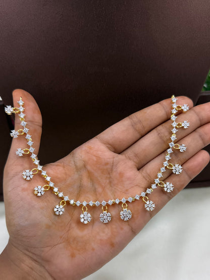 Alia American Diamond Delicate Necklace Set