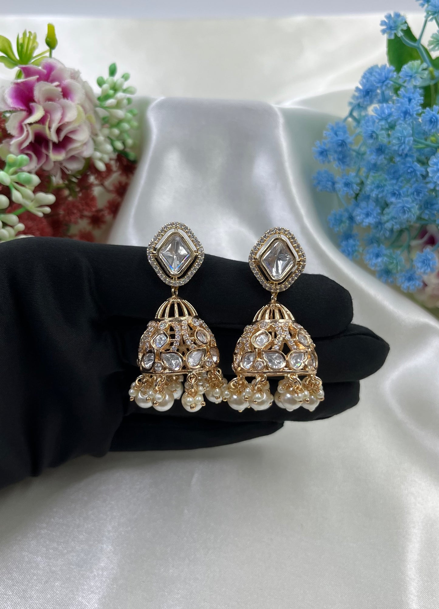 Alka Moissanite Premium Jumka