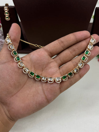 Manasi Moissanite Delicate Necklace