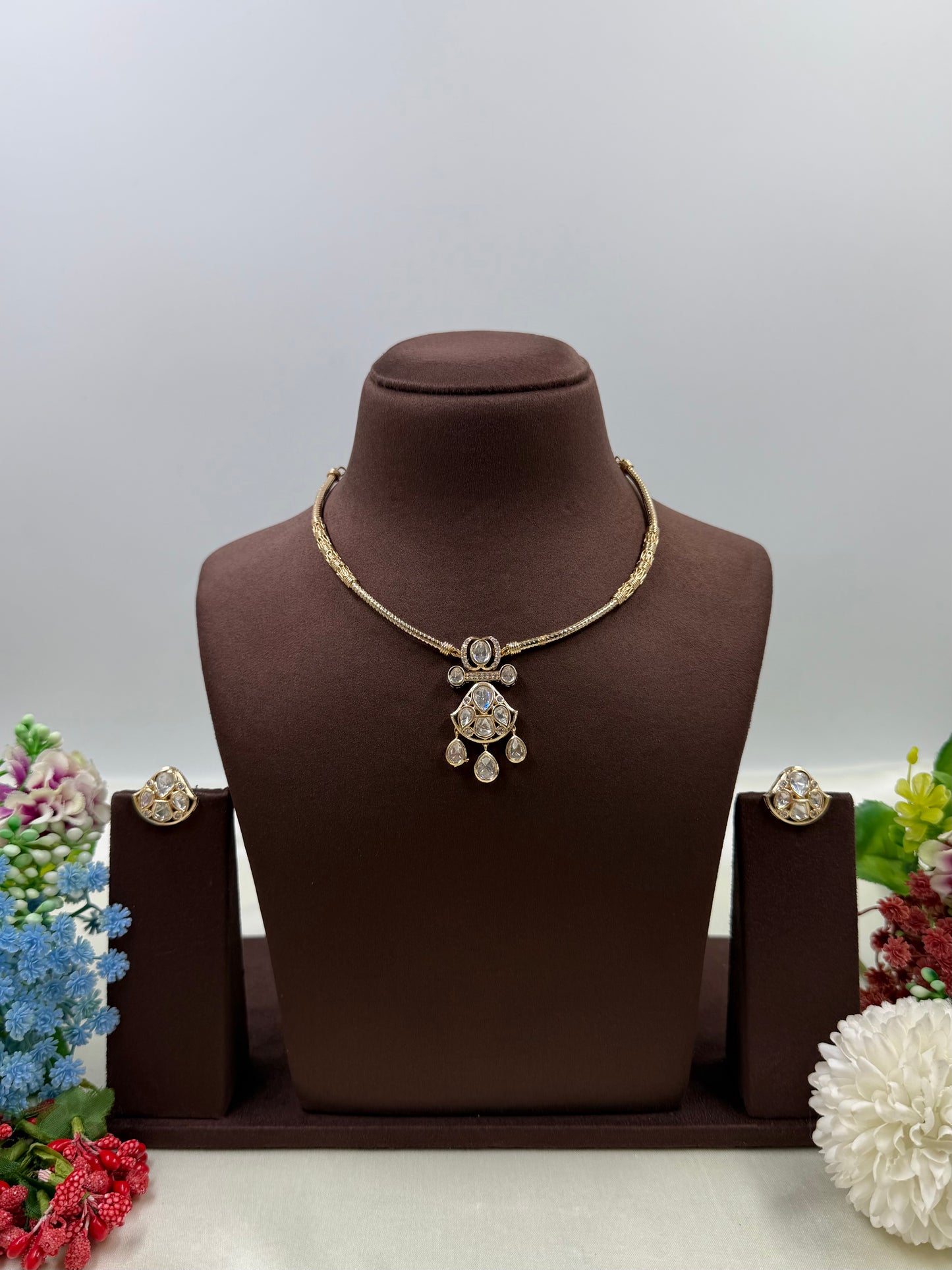 Jasmine Moissanite Hasli Necklace