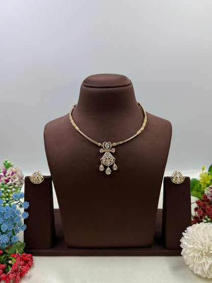 Jasmine Moissanite Hasli Necklace