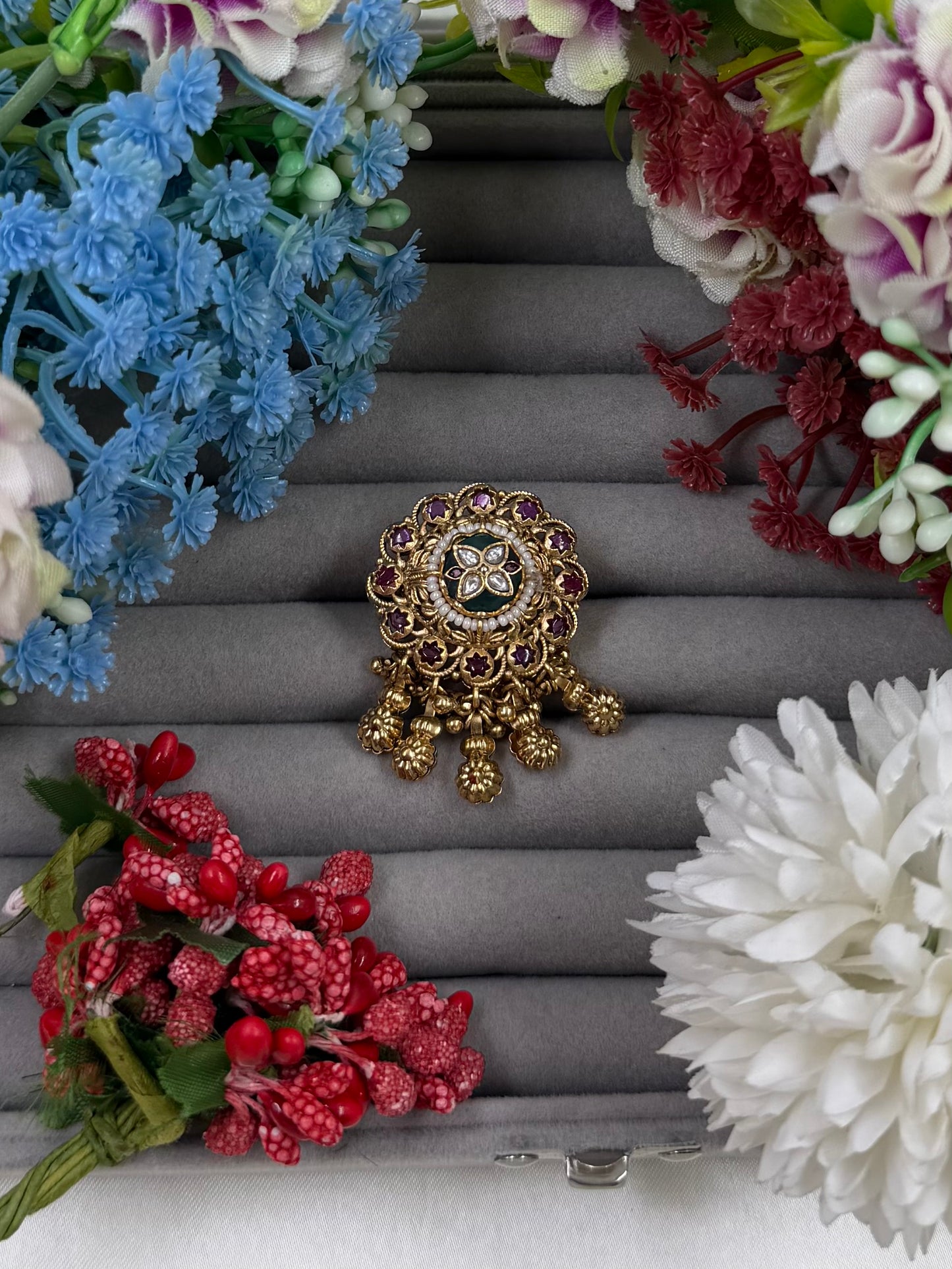Madhumati Heritage Ring (Adjustable)