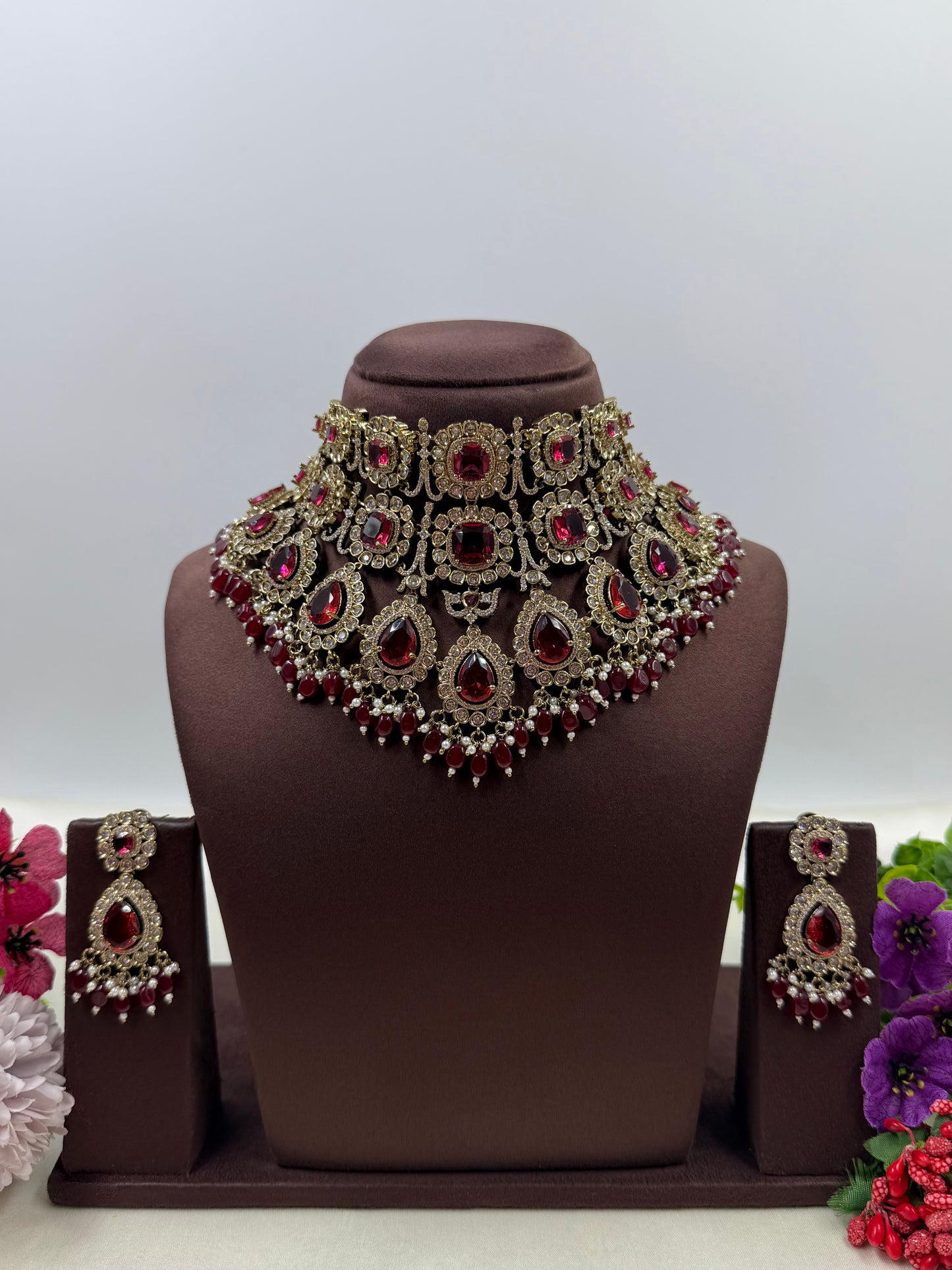 Rasika Premium Victorian Choker Necklace Set
