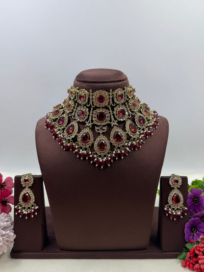 Rasika Premium Victorian Choker Necklace Set