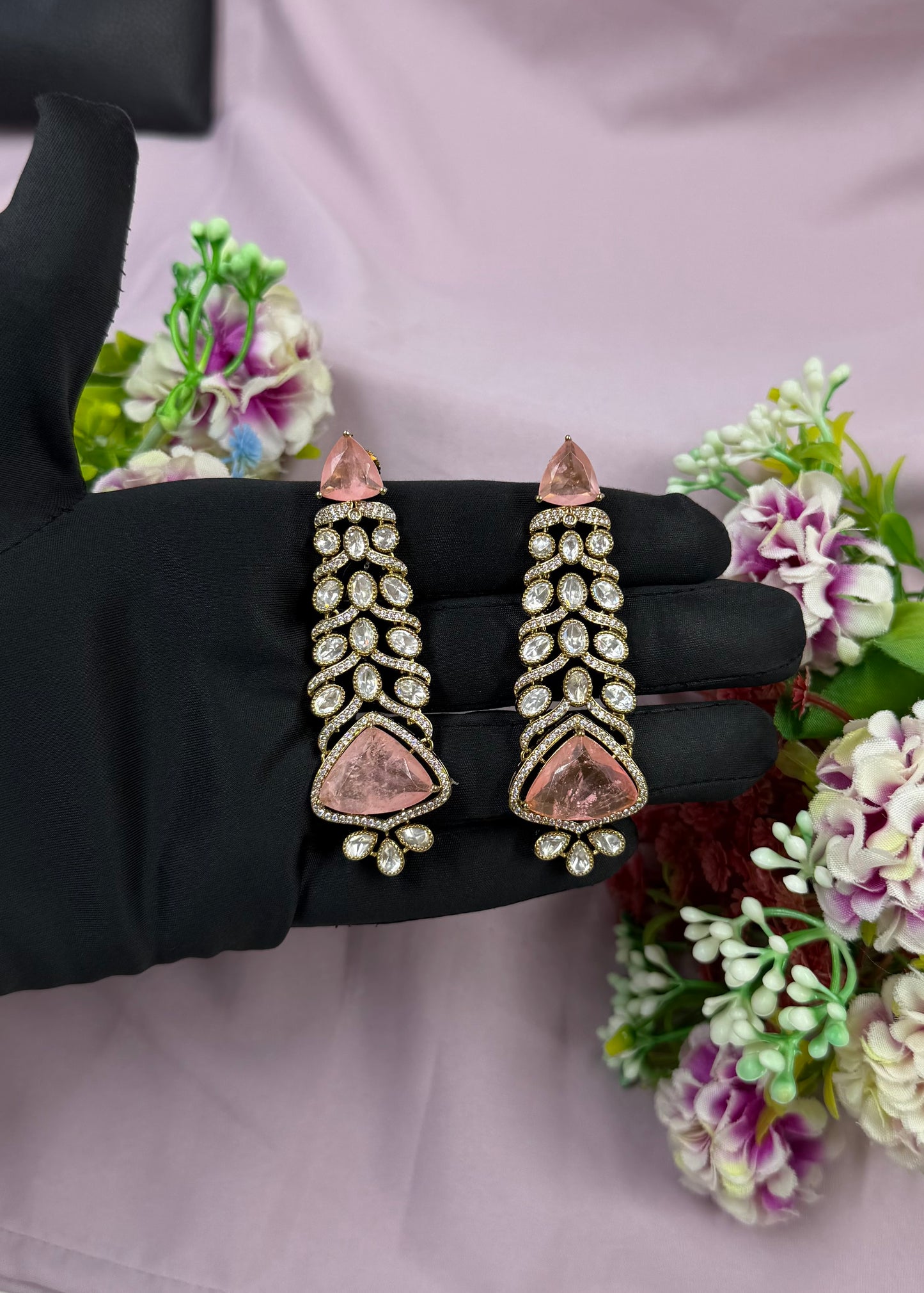 Olivia Victorian Moissanite Earring