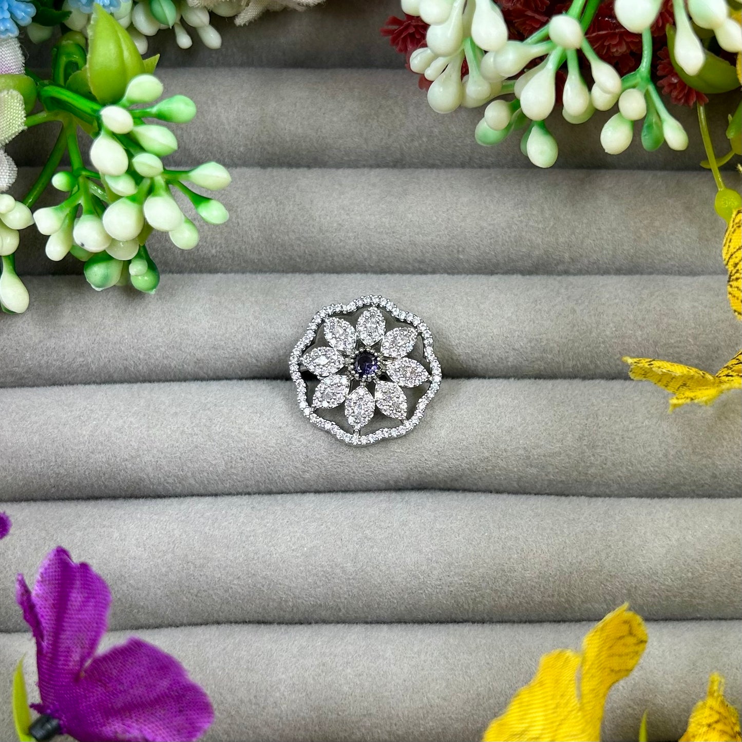 Juliee American Diamond Ring (Adjustable)