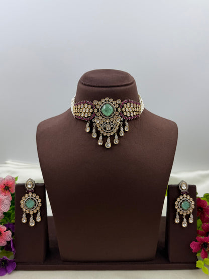 Amrapali Victorian Choker Necklace Set
