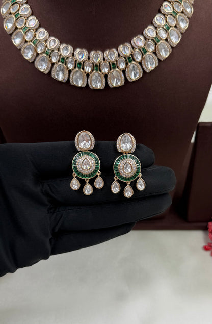 Tanu Moissanite Premium Necklace Set