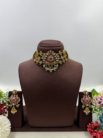 Naina Victorian Traditional Choker Necklace Set