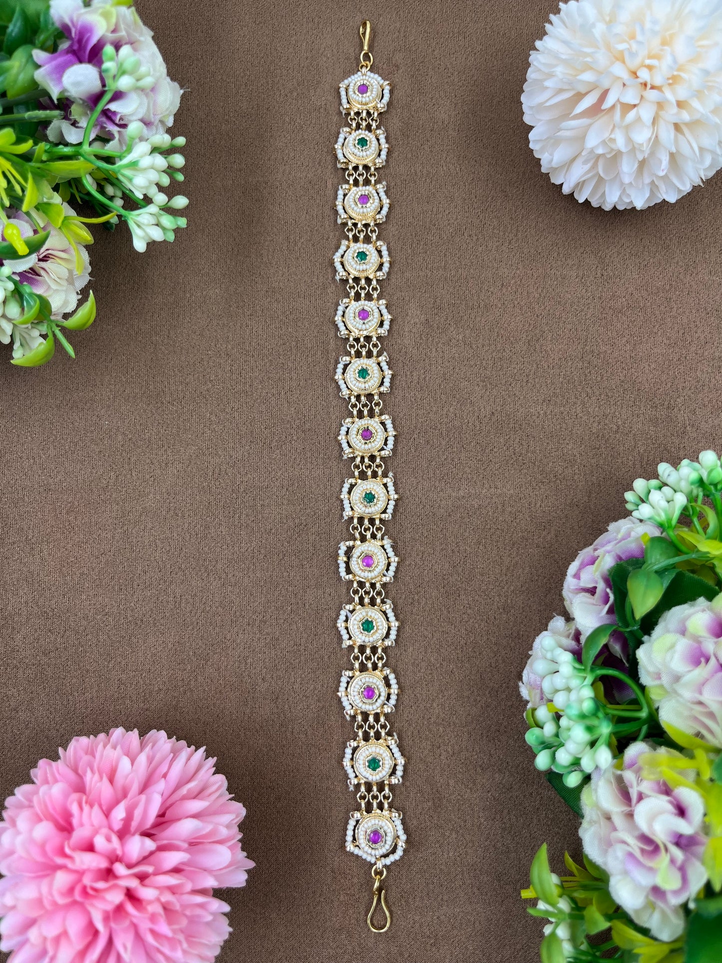 Lata Moissanite Pal Sheesh Patti