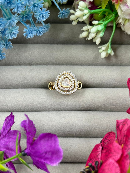Vamika Moissanite Ring (Adjustable)