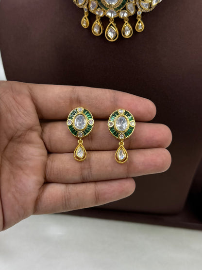 Supriya Moissanite Choker Necklace Set