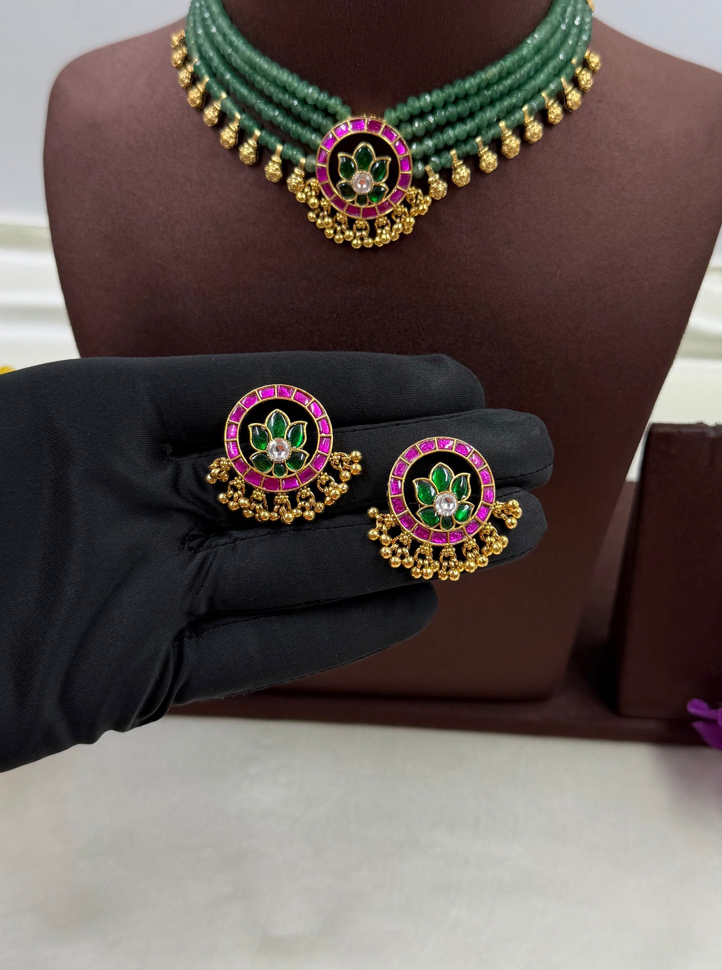 Poonam Pachi Kundan Choker