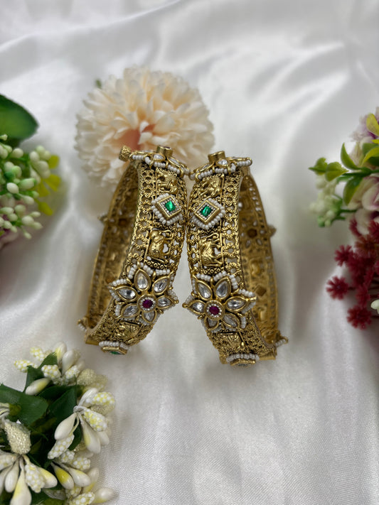 Rajwada Heritage Hathi Bangles (Openable)