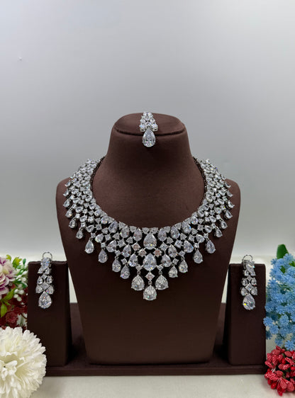 Saniya American Diamond Necklace Set