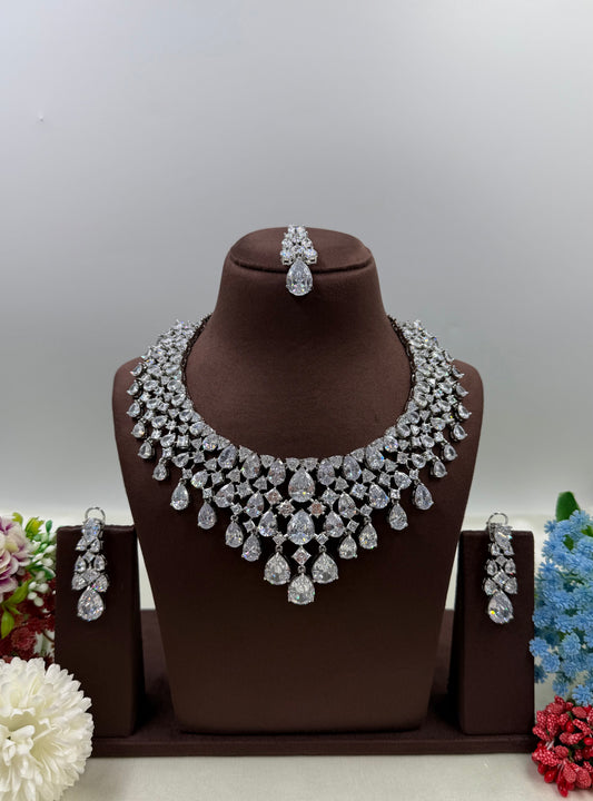 Saniya American Diamond Necklace Set