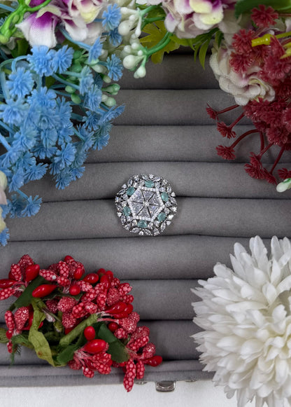 Sabrina American Diamond Ring (Adjustable)