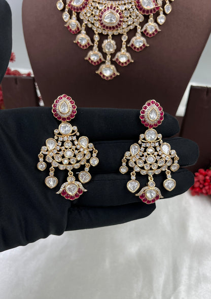 Dhvani Moissanite Kundan Necklace